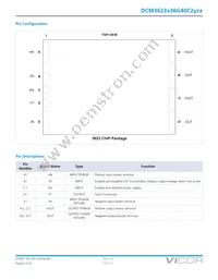 DCM3623T36G40C2M00 Datasheet Page 4