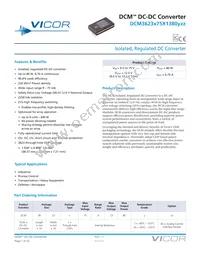 DCM3623T75X1380T00 Datasheet Cover