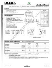 DCX142TU-7-F Datasheet Cover