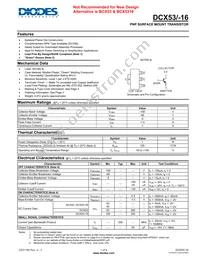 DCX53-13 Datasheet Cover