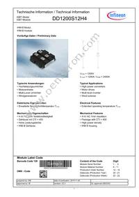 DD1200S12H4HOSA1 Datasheet Cover