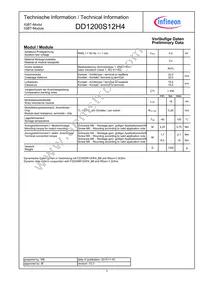 DD1200S12H4HOSA1 Datasheet Page 3