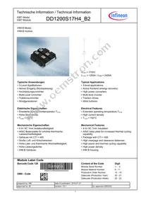 DD1200S17H4B2BOSA2 Datasheet Cover