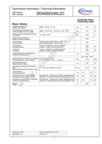 DD400S33KL2CNOSA1 Datasheet Page 2