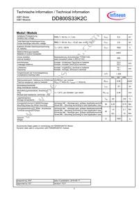 DD800S33K2CNOSA1 Datasheet Page 2