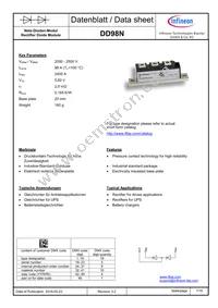 DD98N24KHPSA1 Datasheet Cover