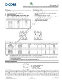 DDA114YH-7 Datasheet Cover