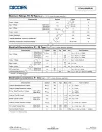 DDA142TH-7 Datasheet Page 2