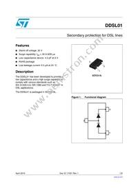 DDSL01-030SL Datasheet Cover