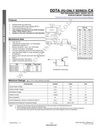 DDTA114GCA-7-F Datasheet Cover