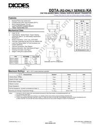 DDTA144GKA-7-F Datasheet Cover