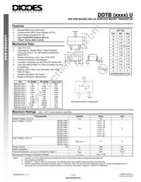DDTB143EU-7-F Datasheet Cover