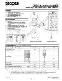 DDTC114EKA-7-F Datasheet Cover