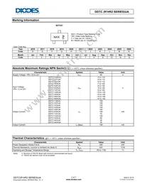DDTC143XUA-7 Datasheet Page 2
