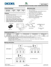 DDTC144ELP-7 Datasheet Cover