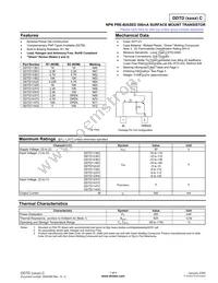 DDTD143TC-7-F Datasheet Cover