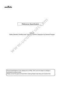 DE1E3KX222MJ4BN01F Datasheet Cover