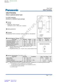 DE2704300L Datasheet Cover