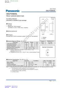 DE2705600L Datasheet Cover