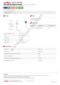 DE2B3KH681KN3A Datasheet Cover