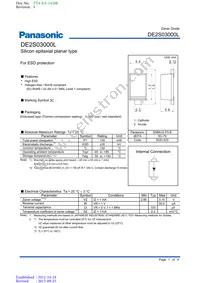 DE2S03000L Datasheet Cover