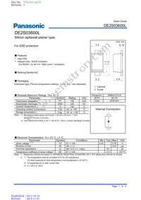 DE2S03600L Datasheet Cover