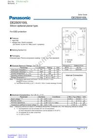 DE2S05100L Datasheet Cover