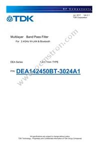 DEA142450BT-3024A1 Datasheet Cover
