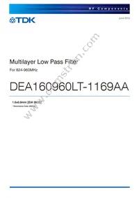 DEA160960LT-1169AA Cover