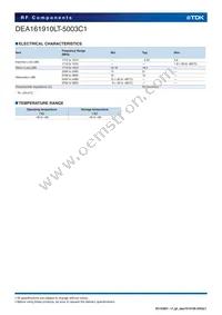 DEA161910LT-5003C1 Datasheet Page 3