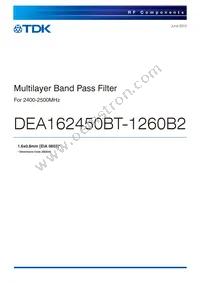 DEA162450BT-1260B2 Datasheet Cover
