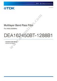 DEA162450BT-1288B1 Datasheet Cover