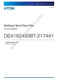 DEA162450BT-2174A1 Datasheet Cover