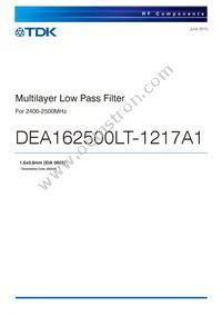 DEA162500LT-1217A1 Datasheet Cover