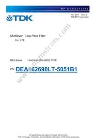DEA162690LT-5051B1 Datasheet Cover