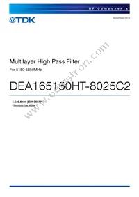 DEA165150HT-8025C2 Datasheet Cover