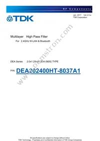 DEA202400HT-8037A1 Datasheet Cover