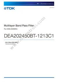DEA202450BT-1213C1 Datasheet Cover