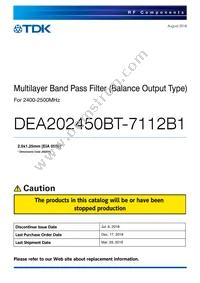 DEA202450BT-7112B1 Datasheet Cover