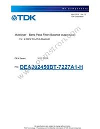 DEA202450BT-7227A1-H Datasheet Cover