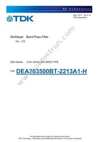 DEA203500BT-2213A1-H Cover