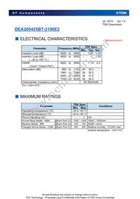 DEA205425BT-2190E2 Datasheet Page 3