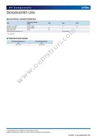 DEA205437BT-1200 Datasheet Page 3