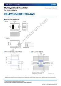 DEA252593BT-2074A3 Datasheet Page 2