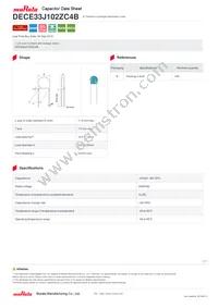 DECE33J102ZC4B Datasheet Cover