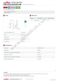 DECE33J222ZC4B Datasheet Cover