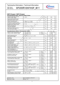 DF200R12W1H3FB11BPSA1 Datasheet Page 3