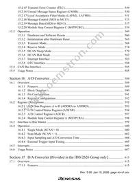 DF2626FA20JV Datasheet Page 21