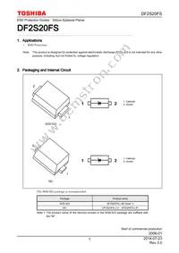 DF2S20FS Datasheet Cover