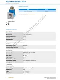 DFS20A-A2AAD000360 Datasheet Page 2